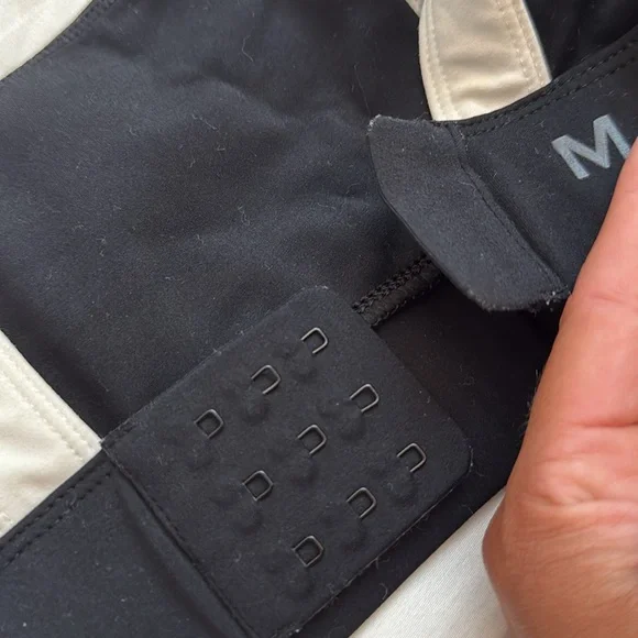 Monday Swimwear Black and Cream Sports Bra - Picture 6 of 7